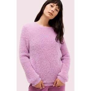 Kate Spade New York Fuzzy Lilac spritz Sweater Women's Sz Medium